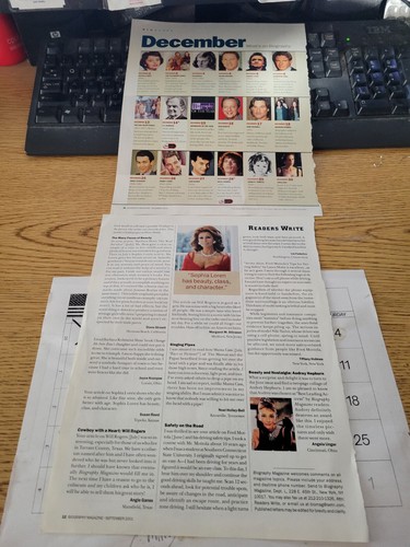 Sofia loren clippings - (2),